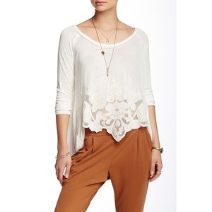 free people that’s amore tee in egg shell